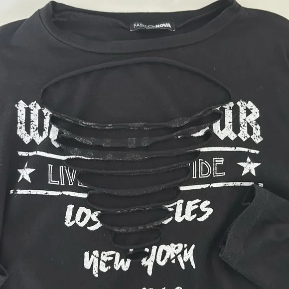 Edgy Streetwear BUNDLE (4) Bustier Shorts Tee Button Down Y2k Coquette Festival - Picture 14 of 16